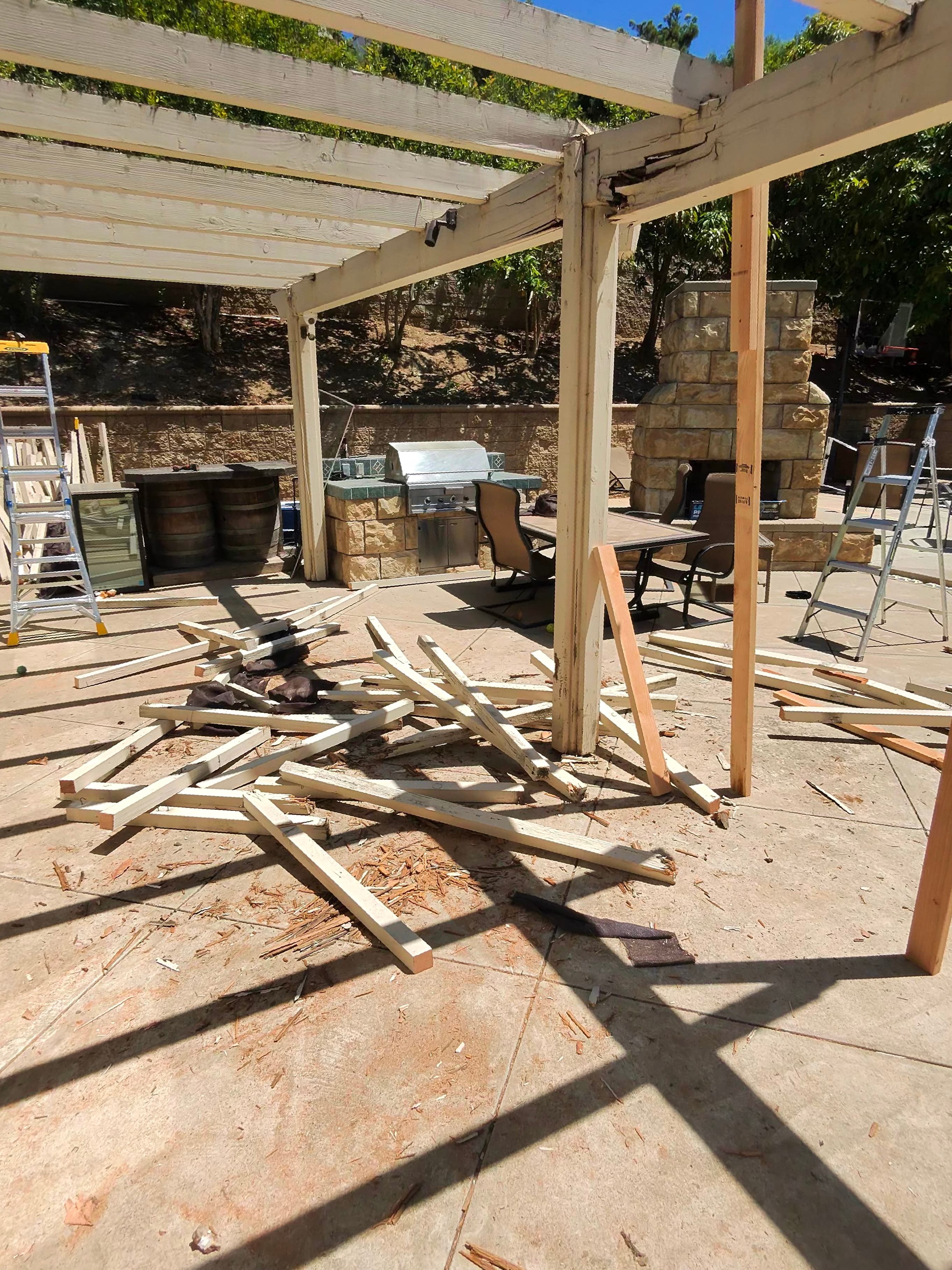 Patio cover removal (1 of 5)